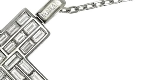 DAMIANI CROSS DIAMOND NECKLACE