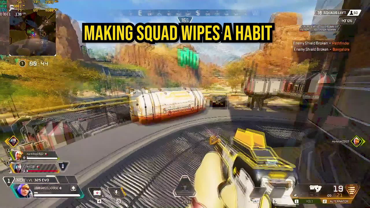 Wattson Destroys 2 Squads Effortlessly | Apex Legends Kings Canyon Gameplay