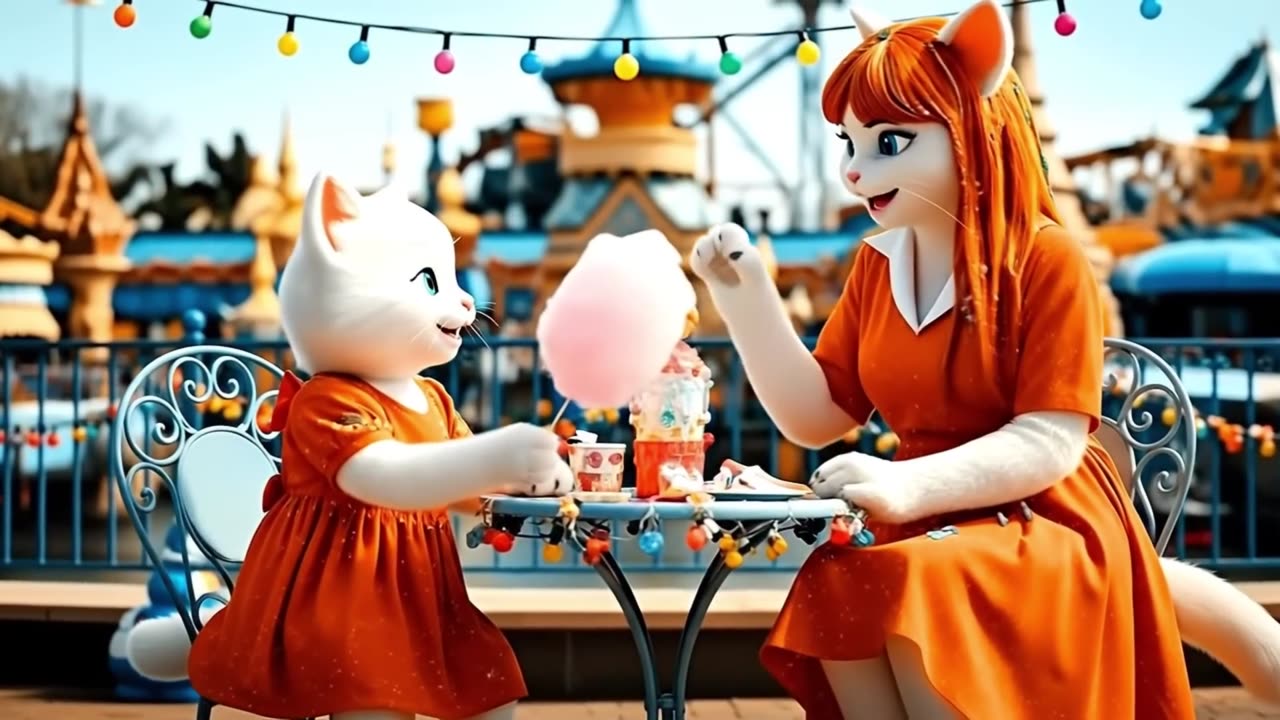 Naughty Kitten Wears Makeup 🐱💄For The First Time And Is Supported By Its Mother | AI CAT STORY