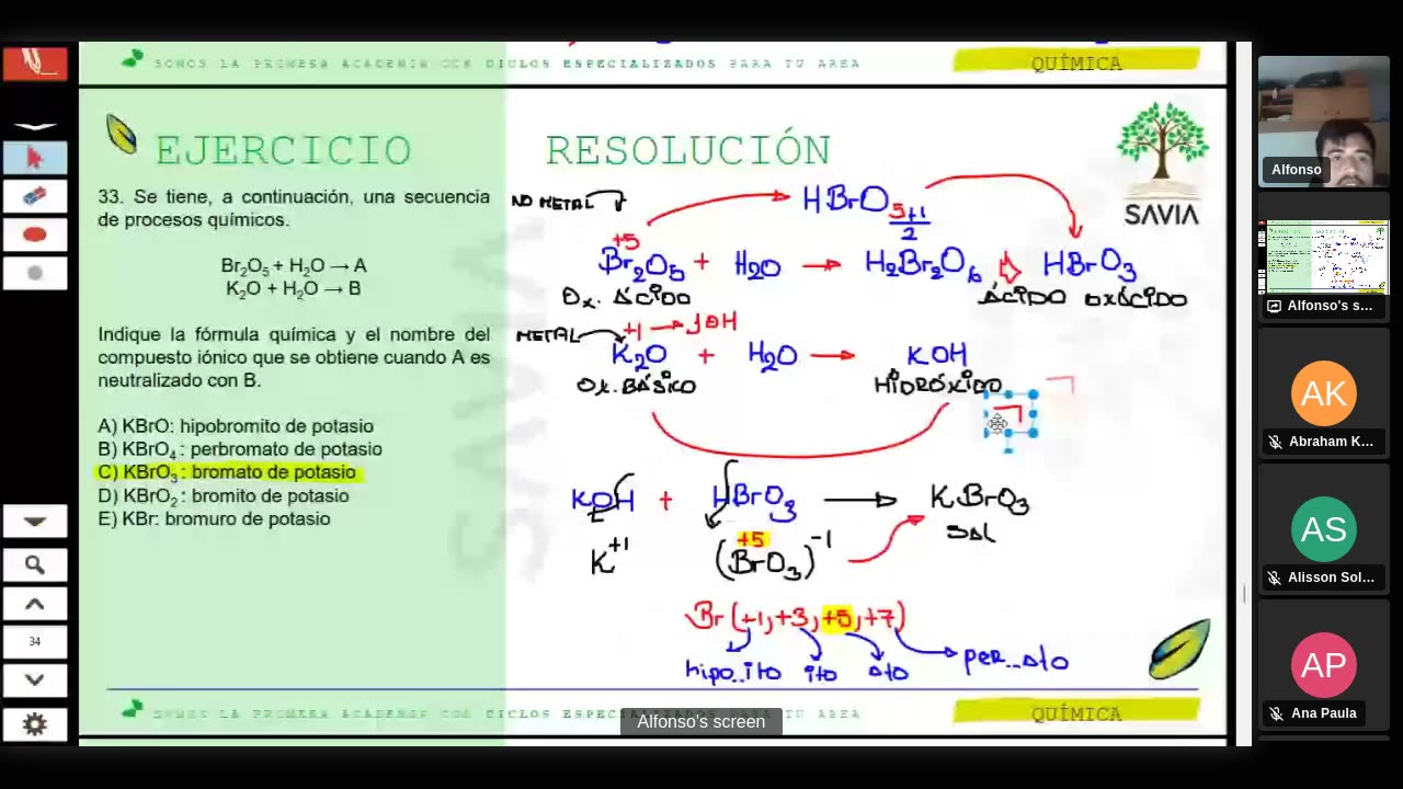 SAVIA SEMIANUAL 2024 | Semana 12 | Química S2