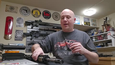 TGV²: Garage Gun Talk - Cleaning my garage & I installed the barrel on my test AR-15 carbine build