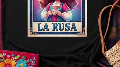 ¿Ya viste esta playera de lotería? ¡La Rusa se volvió mi favorita! #modamexicana #lotería