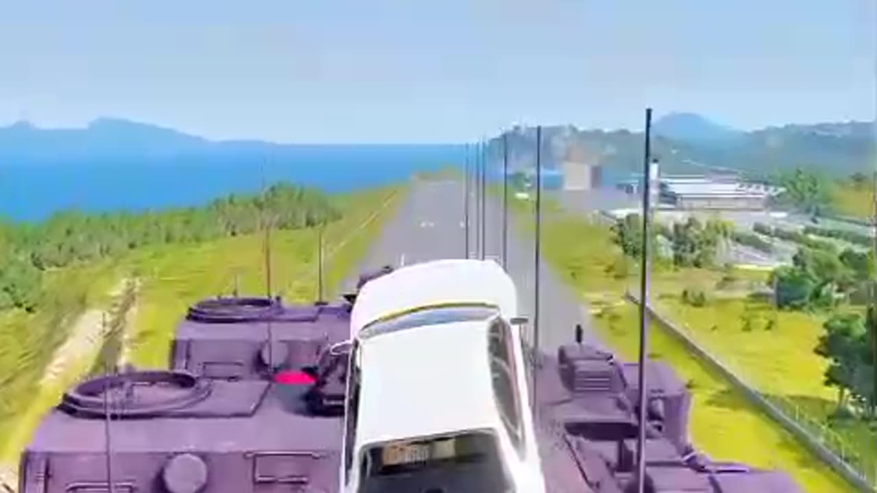 "Supercar vs Tank 🚗💥 | Extreme Jump Challenge 2025