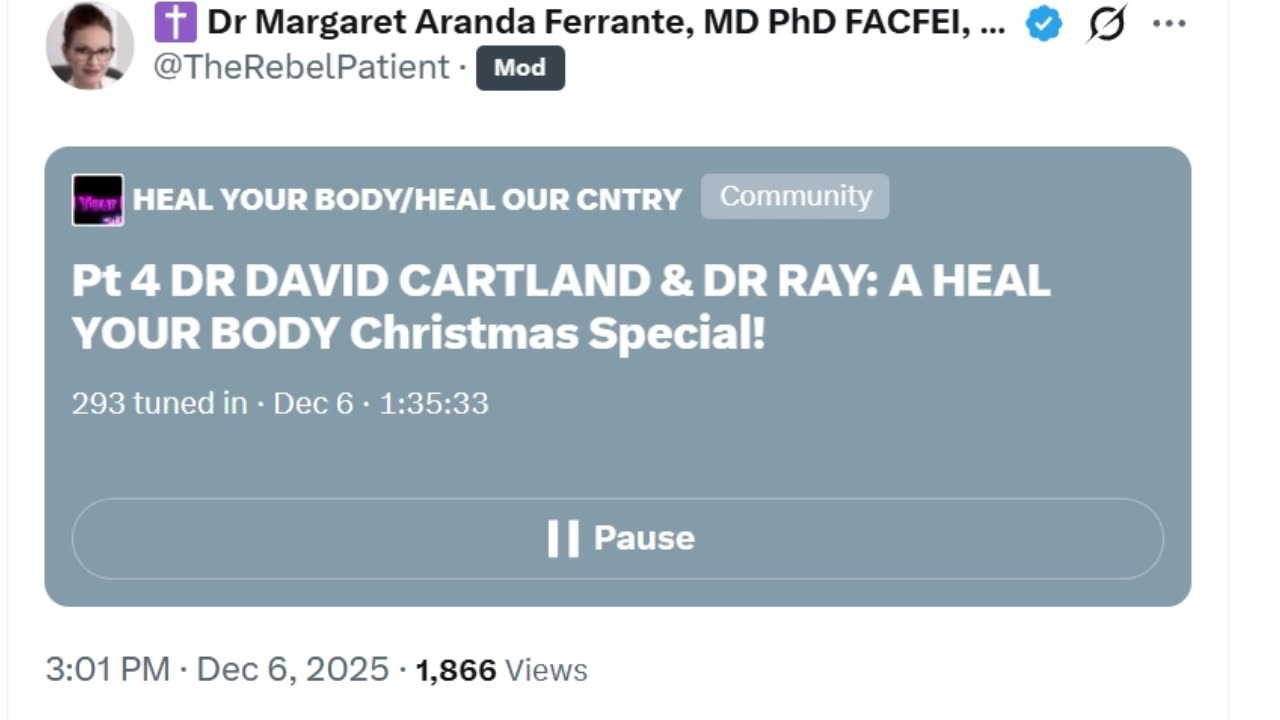 This is from the "Heal your body" Christmas spaces event from twitter.