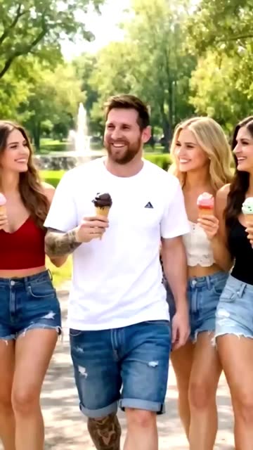 Want to eat ice cream with Messi?