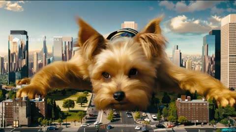 Yorkshire Terrier owns the whole city