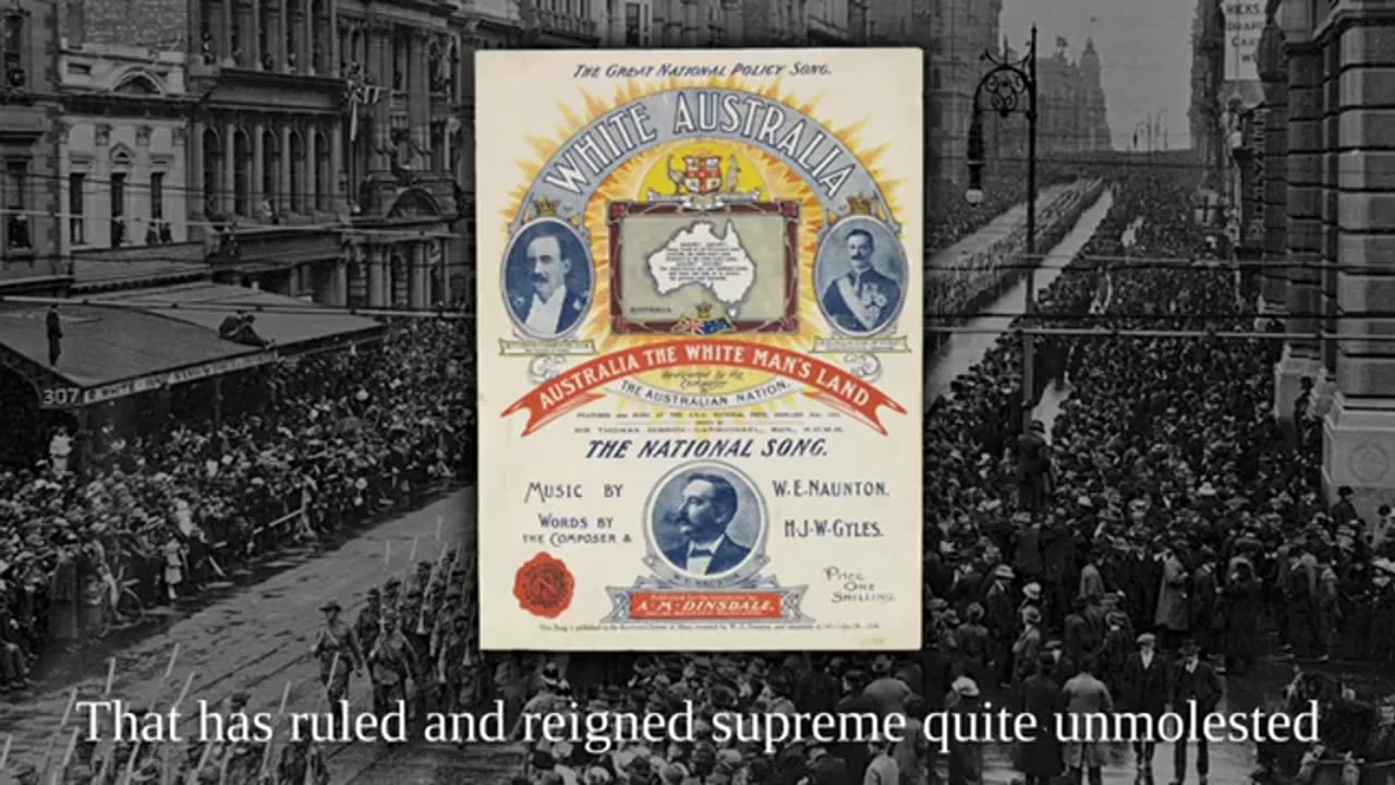 White Australia Song 1910 by W E Naunton