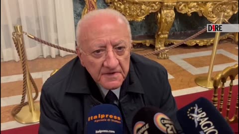 Napoli - CAMPI FLEGREI. DE LUCA: PIÙ RISORSE DA GOVERNO NAZIONALE (25.02.25)