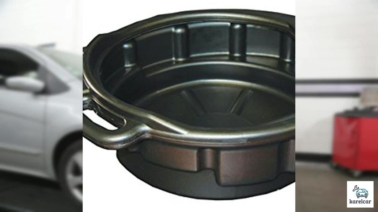 NREOY ATD Tools 5184 Black Drain Pan - 4-1/2 Gallon Capacity