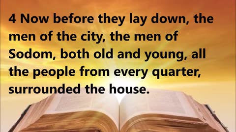 The wickedness and depravity of the men of Sodom.