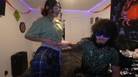 BLINDFOLDED TOUCH MY BODY CHALLENGE