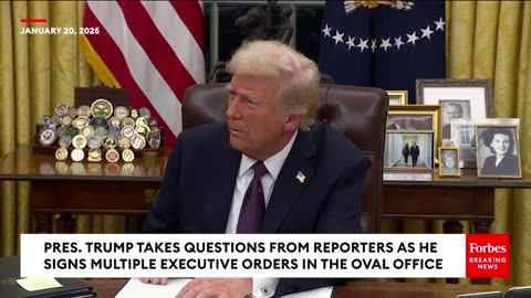 BREAKING NEWS: Trump Speaks To Reporters As He Signs Multiple Executive Orders For Nearly An Hour