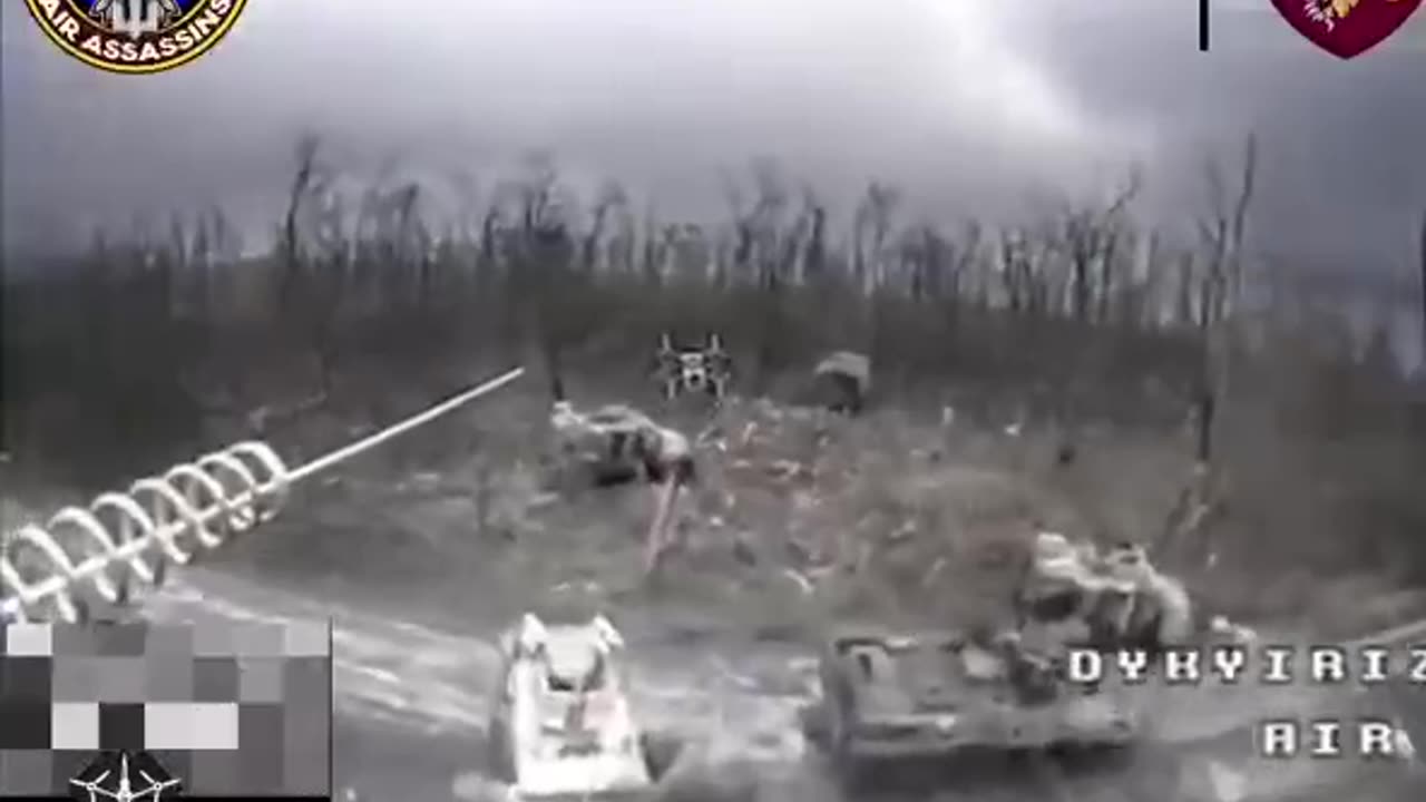 🔥💥 FPV drones destroyed a Russian equipment in the Kursk region