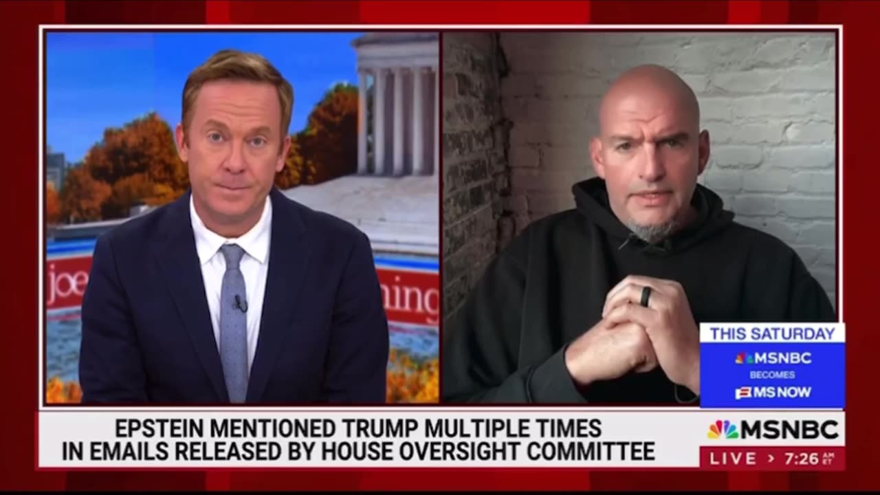 Fetterman on Epstein files- release them - we sat on them for four years too