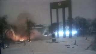Russians Waste a Missile Targeting Bandera Monument in Lviv, Hits Playground Instead