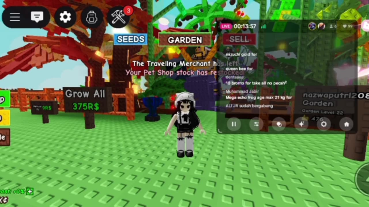 Speed Farming Challenge in Roblox: A Grow Garden!