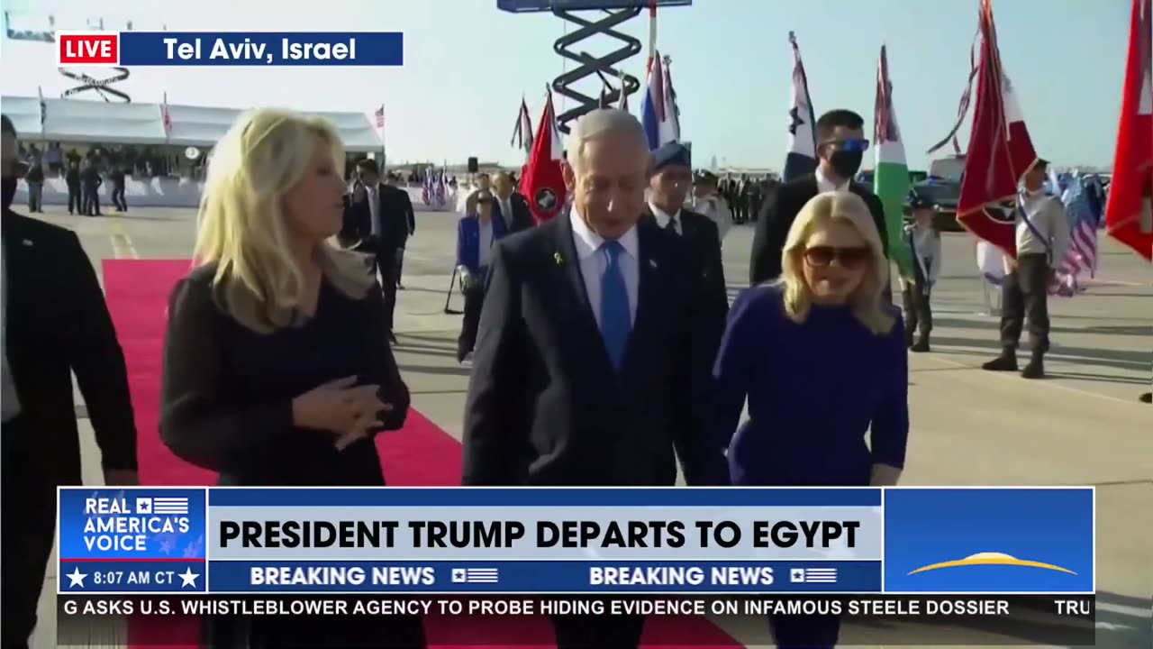 PRESIDENT TRUMP DEPARTS TEL AVIV