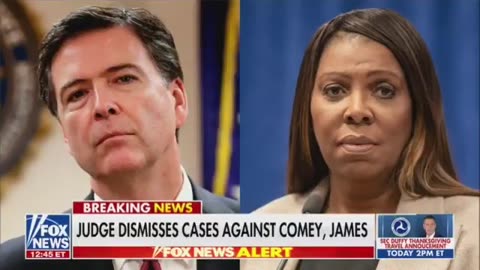 The judge who just dismissed the charges against both James Comey and Letitia James