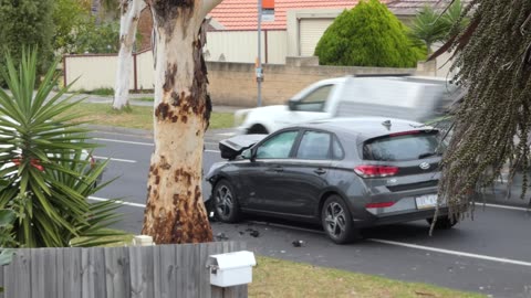 Car crash in front of my house 8-2-2025 Melbourne