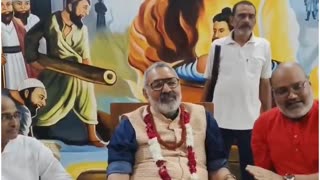 Giriraj Singh Visits Yati Narasimhanand at Dasna Devi Temple