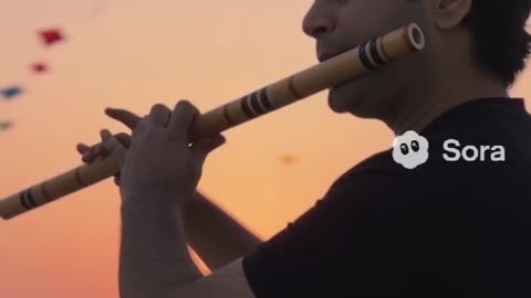 Sunset Flute Melody | Serene Bamboo Flute Performance at Dusk