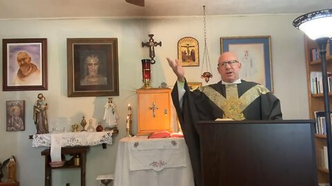 Holy Mass: 28th Sunday; adoration; homily on receiving sight