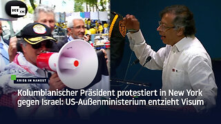Kolumbianischer Präsident protestiert in New York gegen Israel: US-Außenministerium entzieht Visum