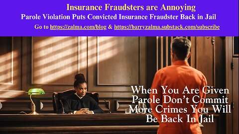 Insurance Fraudsters are Annoying