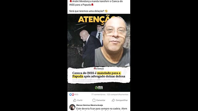 Careca do INSS na cadeia