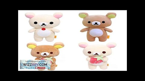 Anime Rilakkuma Cartoon Plush Doll Soft bear Toys Kawaii Room Decor Teddy Review