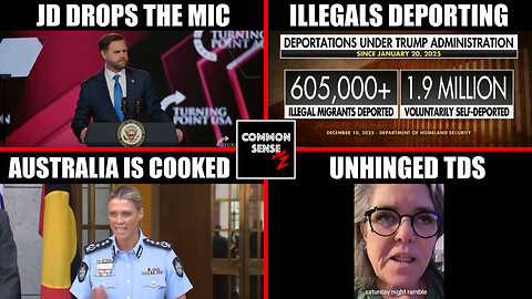 JD Vance Drops Mic On DEI, 2.5M Deportations, Australia Hate Speech Crackdown, Rosie O'Donnell TDS