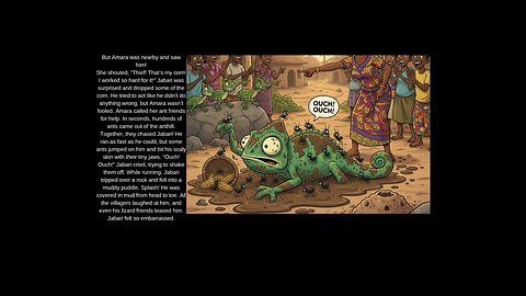 English Stories the ant and lizard.