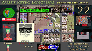 SimCity | SNES | 1991 | Scenario #7 Las Vegas | Retro Longplay | Episode 22