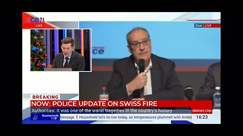 GB news : fire in Switzerland 01/01/2025