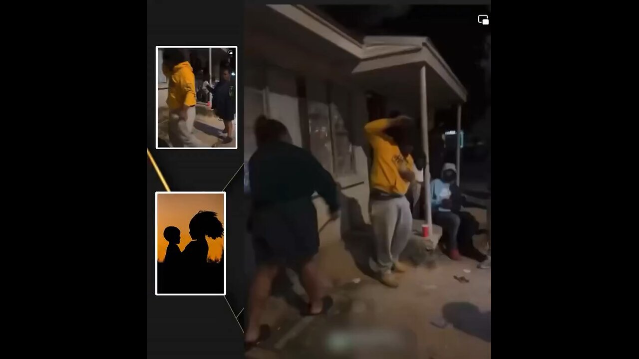 Mother pulled up on her son who was hanging out with a rough crowd,& he refused to get in the car.
