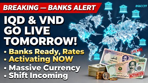Iraqi Dinar & VND LIVE TOMORROW! Banks Ready, Rates Activating NOW Massive Currency Shift Incoming