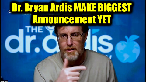 Dr. Bryan Ardis MAKE BIGGEST Announcement YET