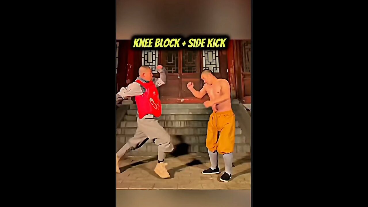 Knee block + Side kick #karate #martialist