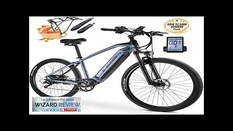 Electric Bike for Adults 29Inch 750W Peak 1000W Ebikes 48V 17.5AH Battery Review