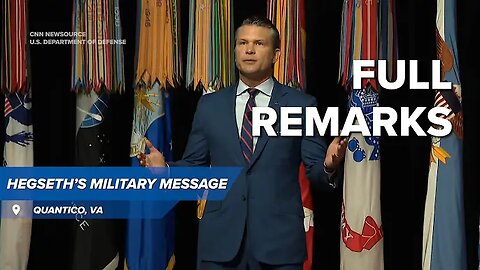 Pete Hegseth - End of “woke culture” in U.S. military