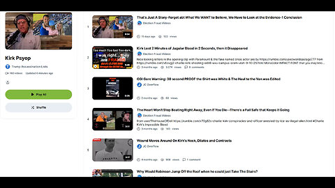 Introducing the Charlie Kirk Hoax Playlist