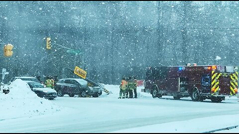 Winter Snow Storm arrived to Southern Ontario Canada - Today Feb 15, 2025