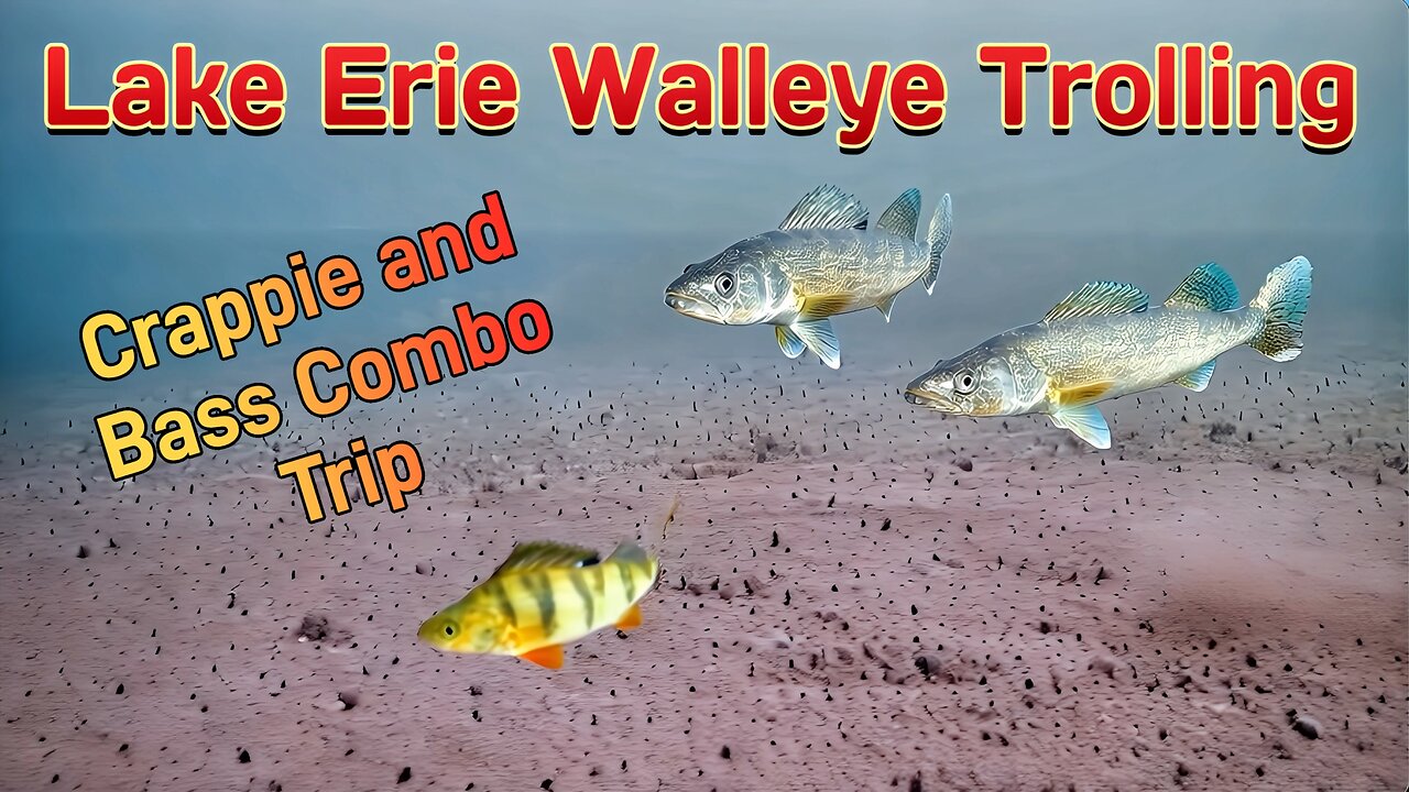 Lake Erie Walleye Trolling, Crappie Fishing and Bass Combo Trip