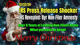 IRS PRESS RELEASE SHOCKER: 8-YEAR NON-FILERS AMNESTY SINCE 2016