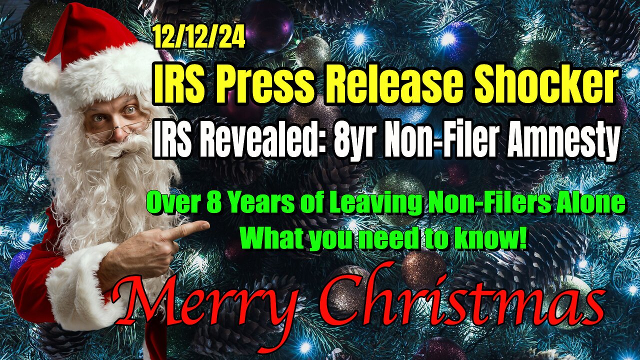 IRS PRESS RELEASE SHOCKER: 8-YEAR NON-FILERS AMNESTY SINCE 2016