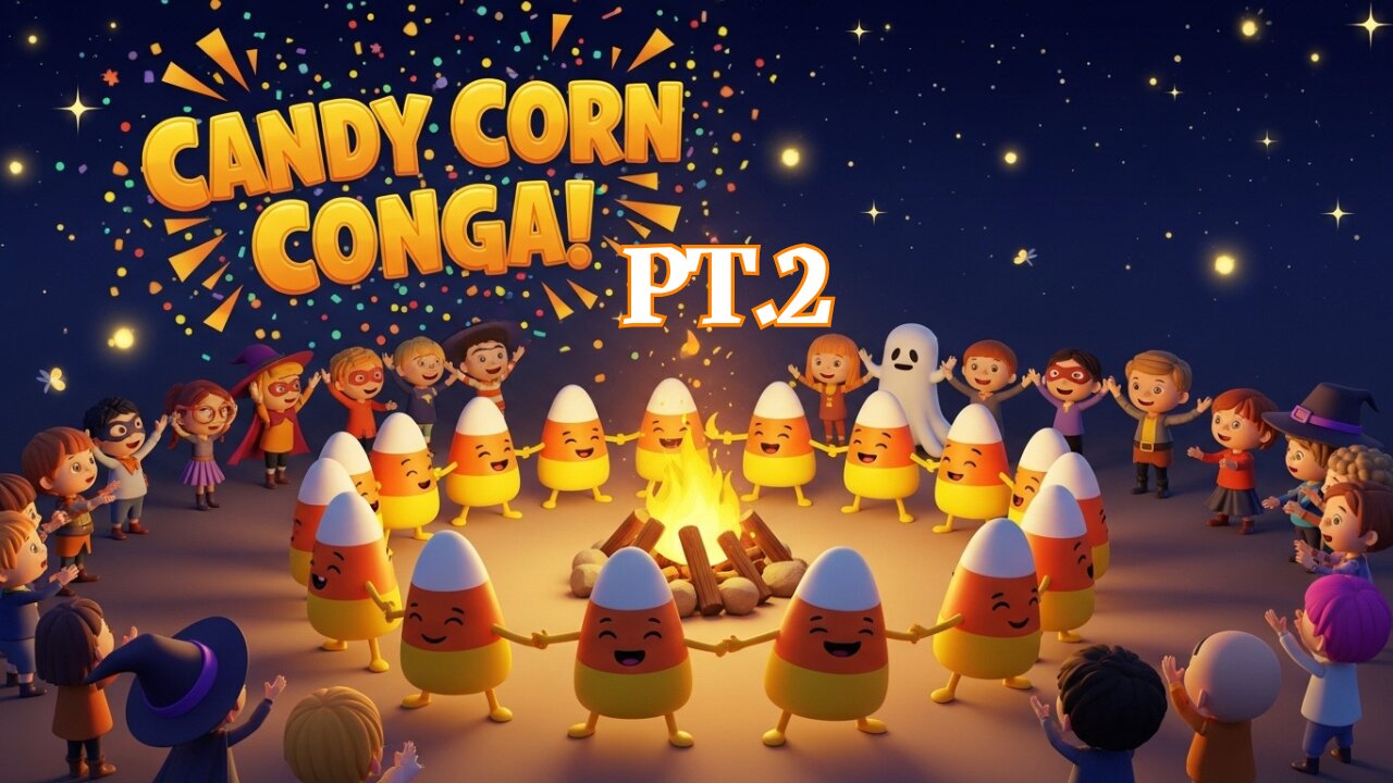 Candy Corn Conga Pt.2 | Fun Kids Halloween Dance Song