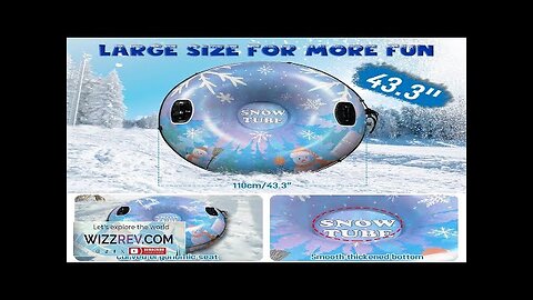 Inflatable Ski Ring PVC Sledding Tube Thicken Snow Tubing Winter Snow Tube Review