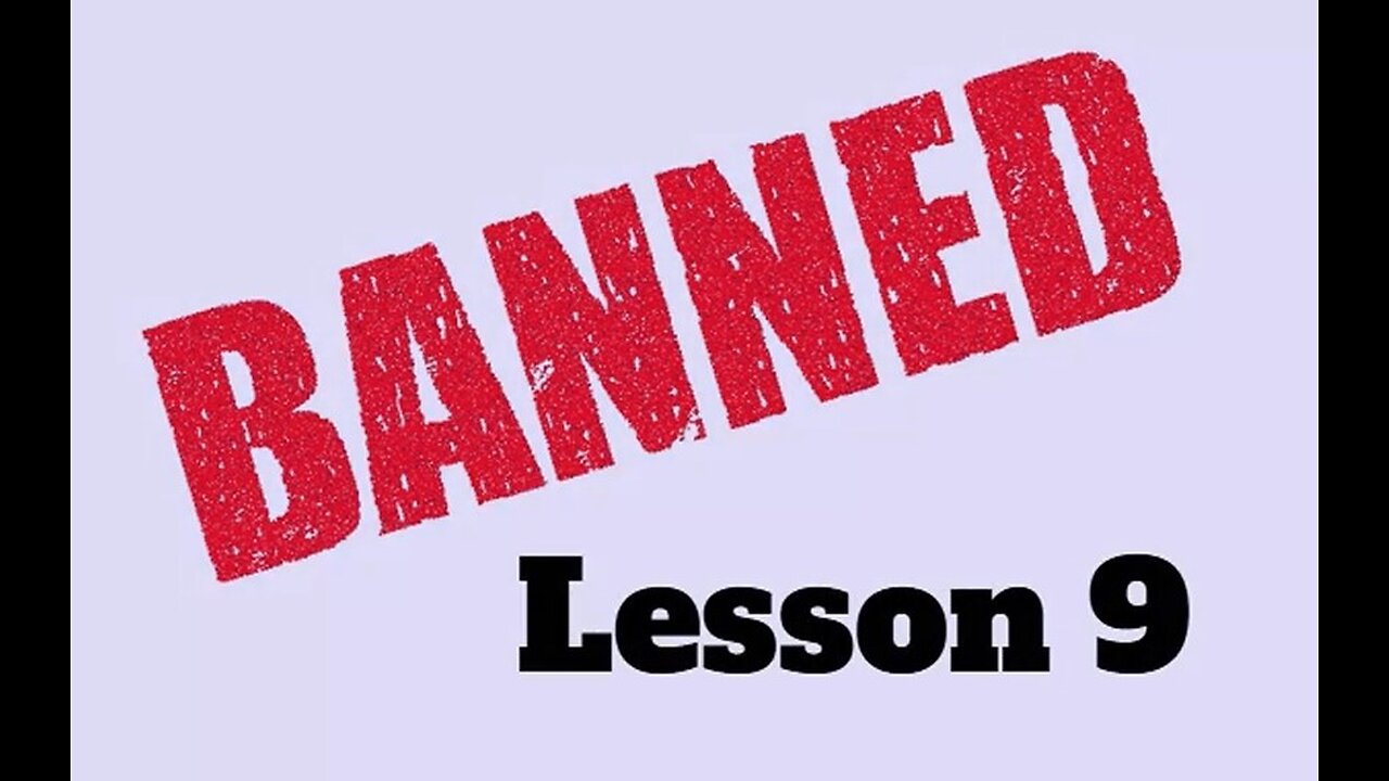 BANNED in Florida Faith-based BIP lesson 9
