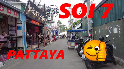 Soi 7 Daytime walk Pattaya Thailand