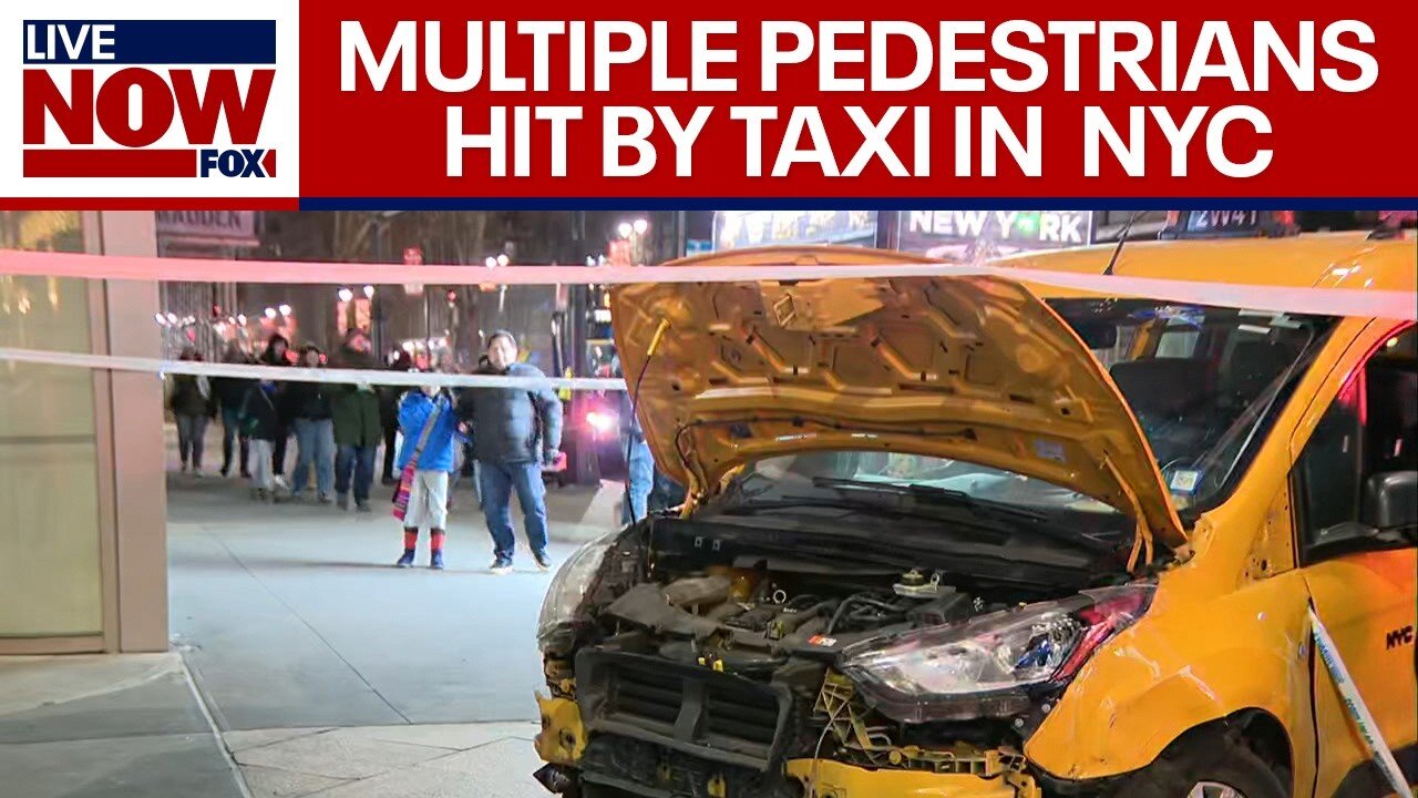 BREAKING: Taxi hits multiple pedestrians in NYC on Christmas day | LiveNOW from FOX